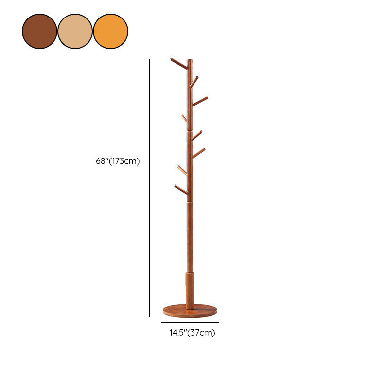 Piatto di ingresso in legno di gomma Rack moderno albero di entrata per soggiorno per soggiorno