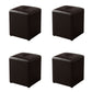 Glam Pouf Ottoman Genuine Leather Stain Resistant Upholstered Square Ottoman Coffee 4 Piece Set Clearhalo 'furn' 'furn_ottomans_poufs' 'Furniture' 'Living Room Furniture' 'Ottomans & Poufs' 'ottomans_poufs' 7131303
