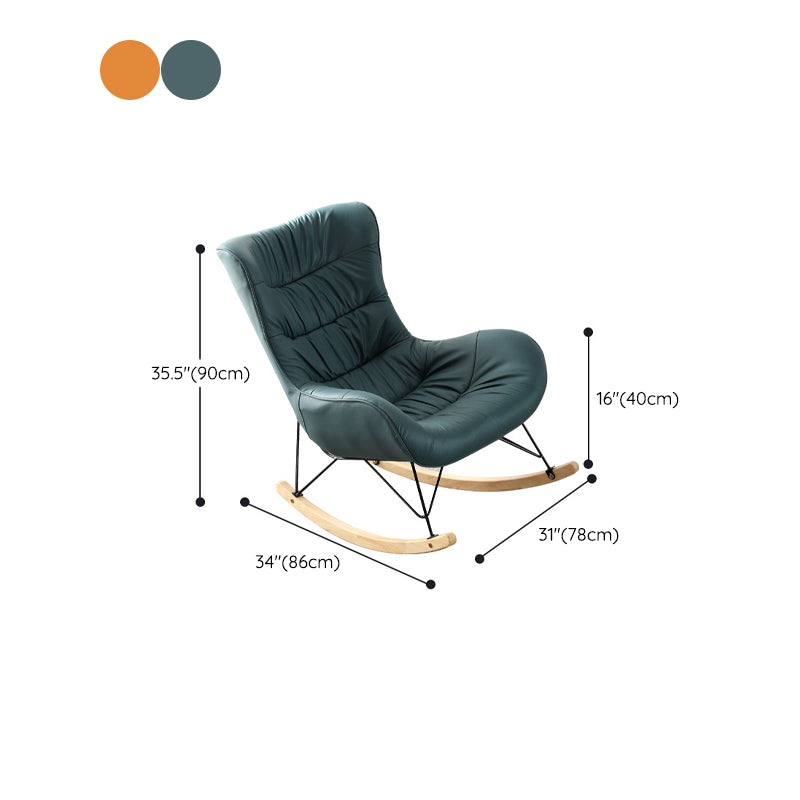 Modern Indoor Sofa Rocking Chair Nursery Rocking Chair with Ottoman Clearhalo 'Chairs & Seating' 'furn' 'furn_rocking_chairs' 'Furniture' 'Living Room Furniture' 'Rocking Chairs' 'rocking_chairs' 7131326