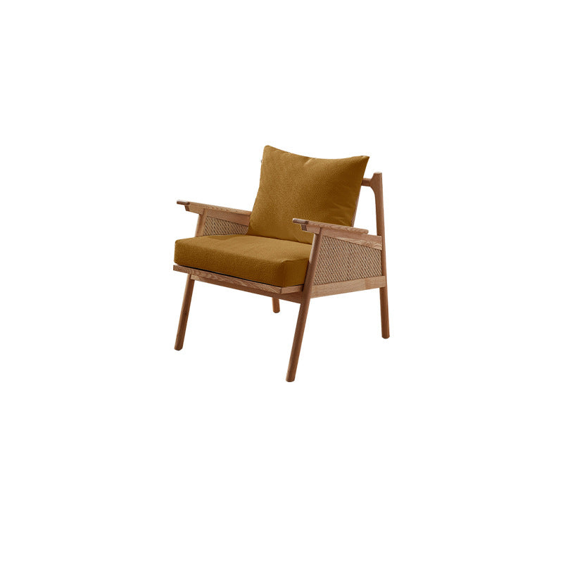 Modern Style Rattan Rocking Chair Indoor Sofa Rocking Chair for Break Yellow Clearhalo 'Chairs & Seating' 'furn' 'furn_rocking_chairs' 'Furniture' 'Living Room Furniture' 'Rocking Chairs' 'rocking_chairs' 7131330