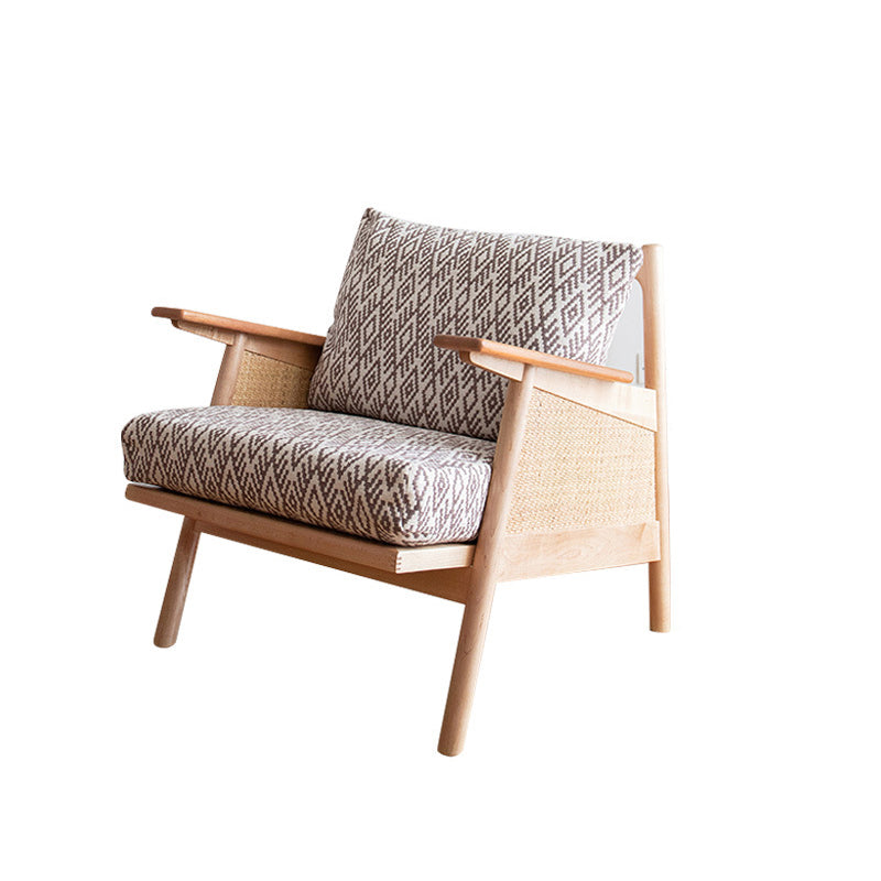Modern Style Rattan Rocking Chair Indoor Sofa Rocking Chair for Break Brown Clearhalo 'Chairs & Seating' 'furn' 'furn_rocking_chairs' 'Furniture' 'Living Room Furniture' 'Rocking Chairs' 'rocking_chairs' 7131334