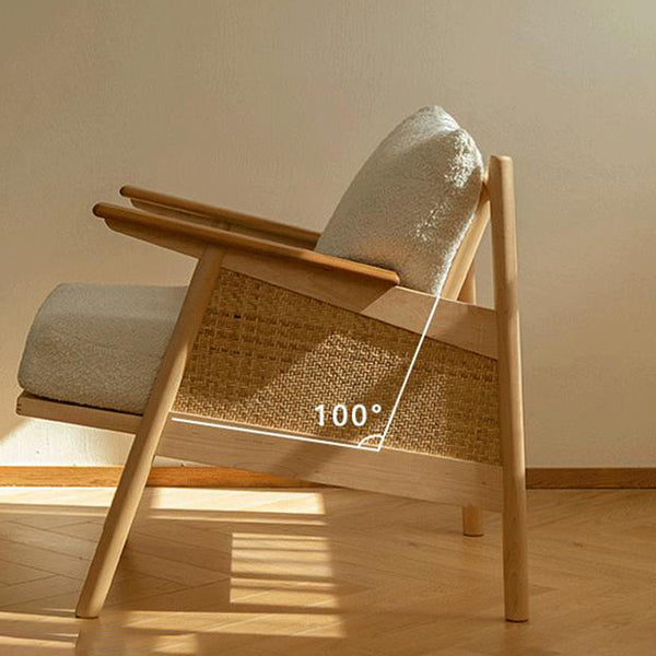 Modern Style Rattan Rocking Chair Indoor Sofa Rocking Chair for Break Clearhalo 'Chairs & Seating' 'furn' 'furn_rocking_chairs' 'Furniture' 'Living Room Furniture' 'Rocking Chairs' 'rocking_chairs' 7131341