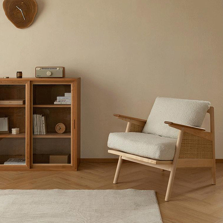 Modern Style Rattan Rocking Chair Indoor Sofa Rocking Chair for Break Clearhalo 'Chairs & Seating' 'furn' 'furn_rocking_chairs' 'Furniture' 'Living Room Furniture' 'Rocking Chairs' 'rocking_chairs' 7131343