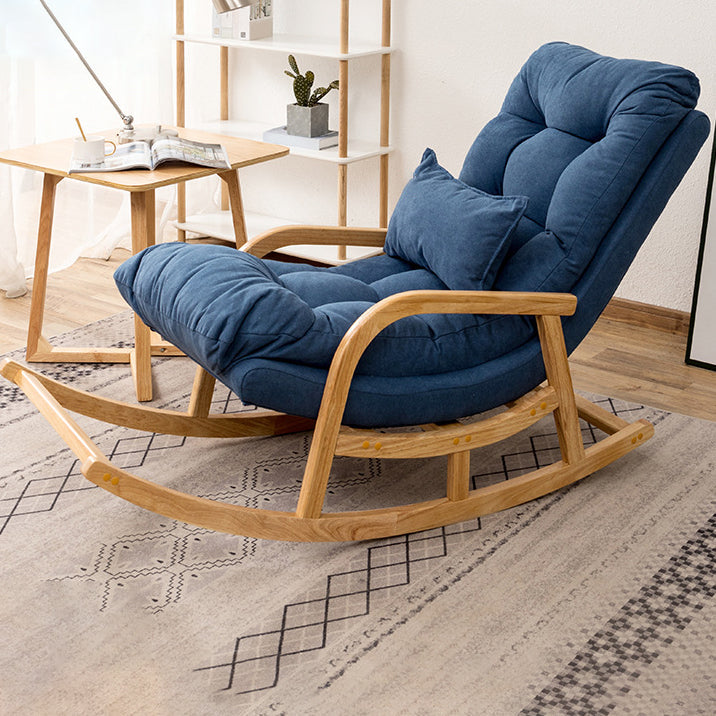 Chaute à bascule canapé de loisir de style contemporain chaise à bascule intérieure avec coussin