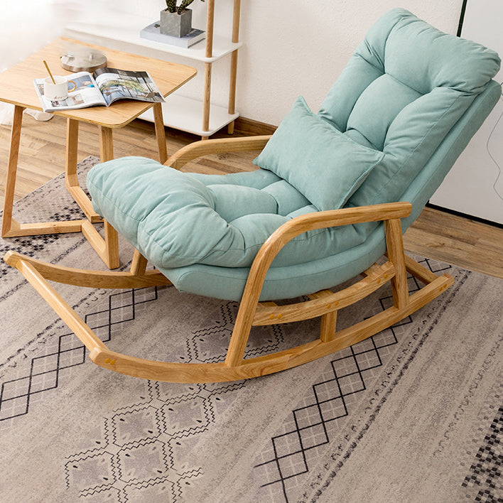 Chaute à bascule canapé de loisir de style contemporain chaise à bascule intérieure avec coussin