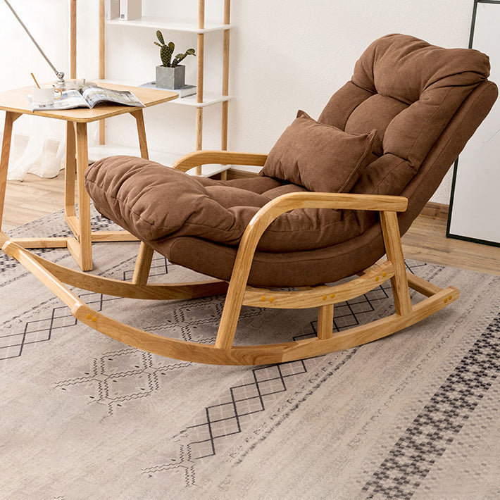 Chaute à bascule canapé de loisir de style contemporain chaise à bascule intérieure avec coussin
