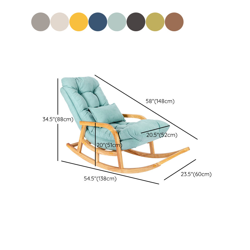 Chaute à bascule canapé de loisir de style contemporain chaise à bascule intérieure avec coussin