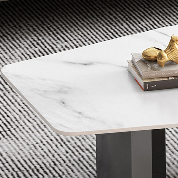 Zusammenfassung 1 Einzelkaffeetisch Stein Top Geometrischer Cocktailtisch