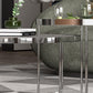 Round Cross Legs Coffee Table Stainless Steel Cocktail Table Clearhalo 'Coffee & Accent Tables' 'Coffee Tables' 'coffee_tables' 'furn' 'furn_coffee_tables' 'Furniture' 'Living Room Furniture' 7131399