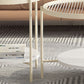 4 Legs Metal Coffee Table Shelf Included Oval Glass Top Cocktail Table Clearhalo 'Coffee & Accent Tables' 'Coffee Tables' 'coffee_tables' 'furn' 'furn_coffee_tables' 'Furniture' 'Living Room Furniture' 7131417