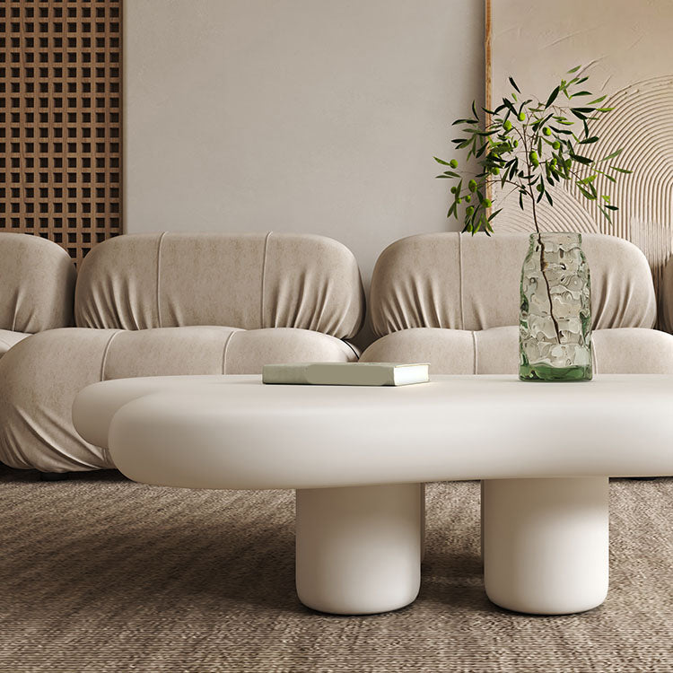 4 Legs Geometric Coffee Table Contemporary Manufactured Wood Cocktail Table Clearhalo 'Coffee & Accent Tables' 'Coffee Tables' 'coffee_tables' 'furn' 'furn_coffee_tables' 'Furniture' 'Living Room Furniture' 7131502