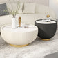 Moderne stijl ronde salontafel Stone Top koffiecocktailtafel