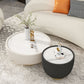 Moderne stijl ronde salontafel Stone Top koffiecocktailtafel