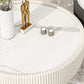 Moderne stijl ronde salontafel Stone Top koffiecocktailtafel