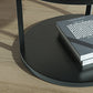 Contemporary Coffee Table Round Stone Top Extendable Coffee Cocktail Table Clearhalo 'Coffee & Accent Tables' 'Coffee Tables' 'coffee_tables' 'furn' 'furn_coffee_tables' 'Furniture' 'Living Room Furniture' 7131664