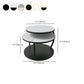 Contemporary Coffee Table Round Stone Top Extendable Coffee Cocktail Table Clearhalo 'Coffee & Accent Tables' 'Coffee Tables' 'coffee_tables' 'furn' 'furn_coffee_tables' 'Furniture' 'Living Room Furniture' 7131675