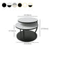 Contemporary Coffee Table Round Stone Top Extendable Coffee Cocktail Table Clearhalo 'Coffee & Accent Tables' 'Coffee Tables' 'coffee_tables' 'furn' 'furn_coffee_tables' 'Furniture' 'Living Room Furniture' 7131679