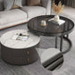 Round Nesting Coffee Table Set Frame Modern Storage Coffee Table Clearhalo 'Coffee & Accent Tables' 'Coffee Tables' 'coffee_tables' 'furn' 'furn_coffee_tables' 'Furniture' 'Living Room Furniture' 7131693