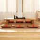 4 Legs Coffee Table Contemporary Rectangle Solid Wood Coffee Cocktail Table Coffee Clearhalo 'Coffee & Accent Tables' 'Coffee Tables' 'coffee_tables' 'furn' 'furn_coffee_tables' 'Furniture' 'Living Room Furniture' 7131927