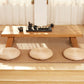 4 Legs Coffee Table Contemporary Rectangle Solid Wood Coffee Cocktail Table Clearhalo 'Coffee & Accent Tables' 'Coffee Tables' 'coffee_tables' 'furn' 'furn_coffee_tables' 'Furniture' 'Living Room Furniture' 7131937