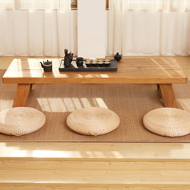 4 Legs Coffee Table Contemporary Rectangle Solid Wood Coffee Cocktail Table Clearhalo 'Coffee & Accent Tables' 'Coffee Tables' 'coffee_tables' 'furn' 'furn_coffee_tables' 'Furniture' 'Living Room Furniture' 7131937