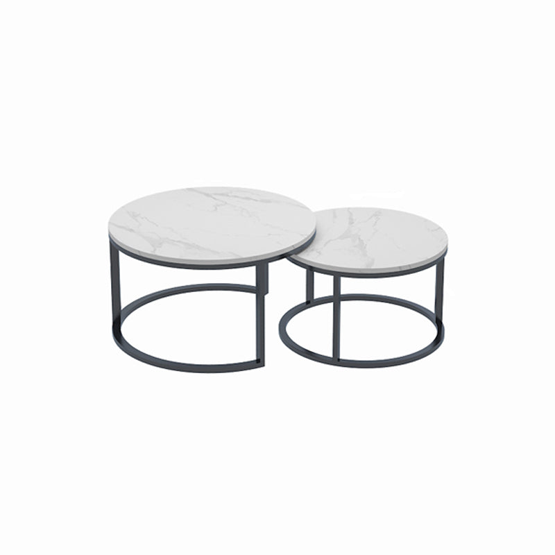 Frame Cocktail Table Slate Top Coffee or End Table with Storage Drawers