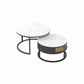 Frame Cocktail Table Slate Top Coffee or End Table with Storage Drawers