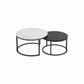 Frame Cocktail Table Slate Top Coffee or End Table with Storage Drawers