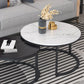 Frame Cocktail Table Slate Top Coffee or End Table with Storage Drawers