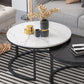 Frame Cocktail Table Slate Top Coffee or End Table with Storage Drawers