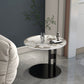 Pedestal Cocktail Table Contemporary Slate Top Coffee or End Table