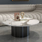 Pedestal Cocktail Table Contemporary Slate Top Coffee or End Table