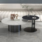 Pedestal Cocktail Table Contemporary Slate Top Coffee or End Table