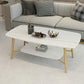 Table basse rectangulaire en ardoise, 4 pieds, 1 table de cocktail simple avec étagère de rangement