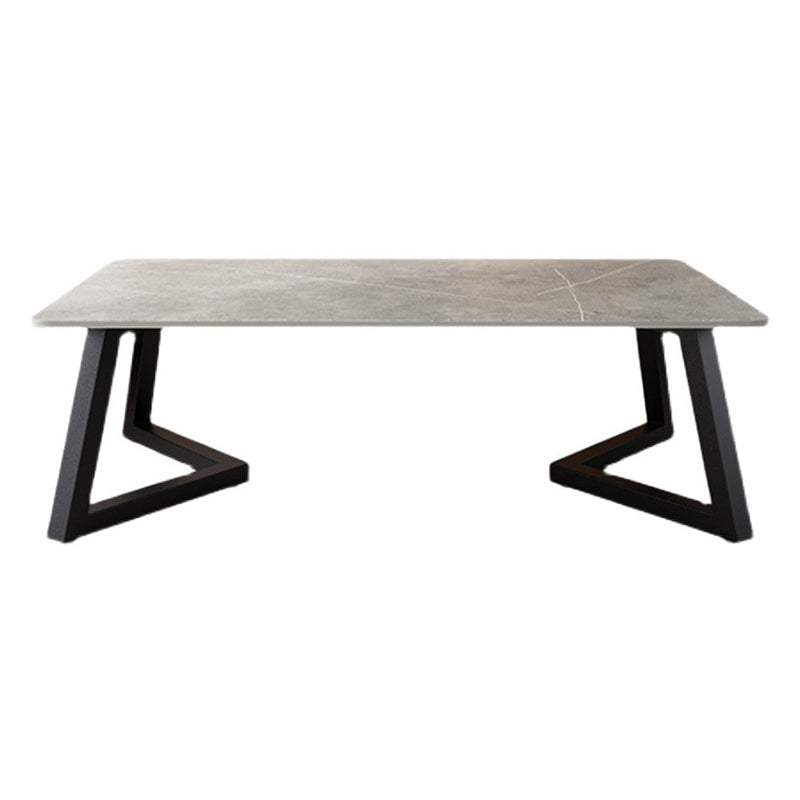 Tables de regroupement à tréteaux Table basse ou table de bout géométrique rectangulaire en ardoise