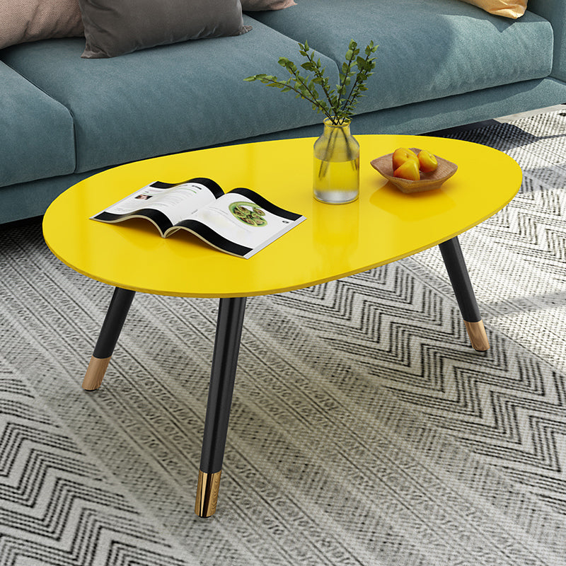Ensemble de table basse contemporaine sans table basse en bois à 3 pieds pénibles