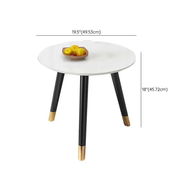 Ensemble de table basse contemporaine sans table basse en bois à 3 pieds pénibles