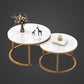 Table basse gigogne ronde en ardoise Frame 2 pièces