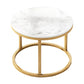 Table basse gigogne ronde en ardoise Frame 2 pièces