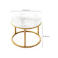 Table basse gigogne ronde en ardoise Frame 2 pièces