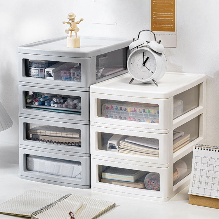 Archivo vertical moderno Babyet de color sólido Archivo de plástico con cajones