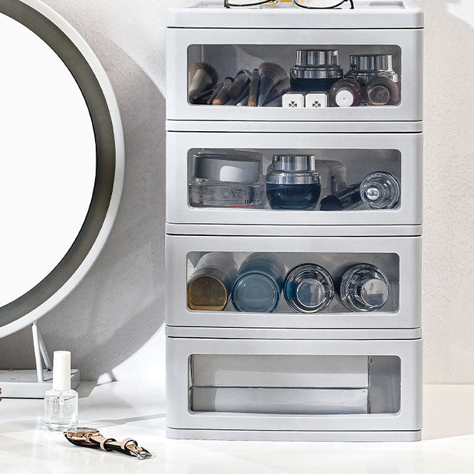 Archivo vertical moderno Babyet de color sólido Archivo de plástico con cajones