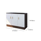 Contemporary Media Console Engineered Wood TV Stand Console with Doors