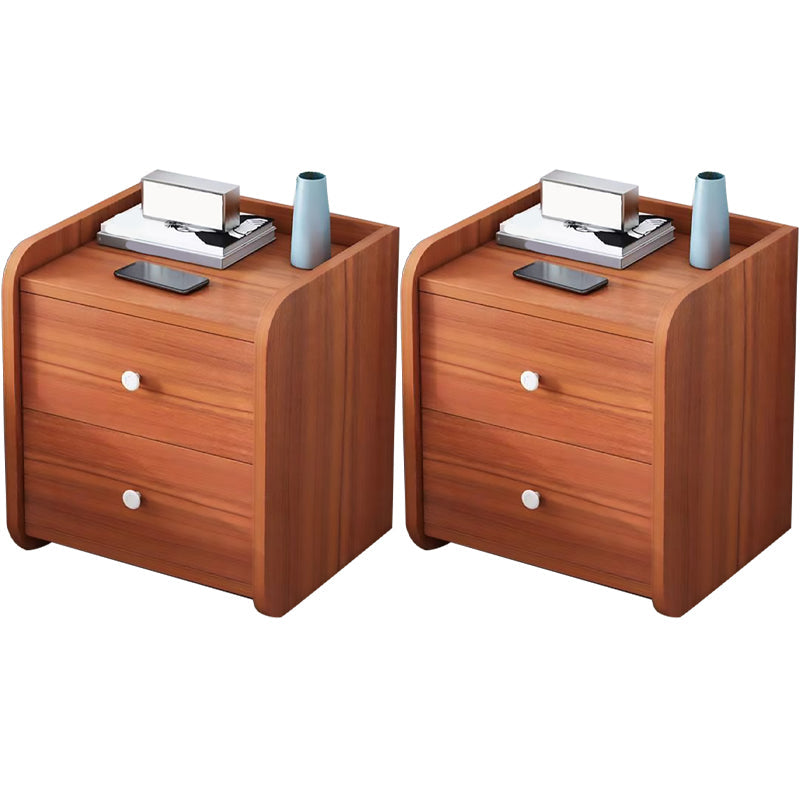 Comodino da tavolo da tavolo da tavolo notturno contemporaneo con 2/3 cassetti per camera da letto
