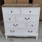 Coastal Storage Chest Dresser Solid Wood Dresser with 5/7 Drawers , 14.04 Inch W 39"L x 14"W x 39"H White Clearhalo 'Bedroom Furniture' 'Dressers & Chests' 'dressers_chests' 'furn' 'furn_dressers_chests' 'Furniture' 7133917