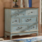 Coastal Storage Chest Dresser Solid Wood Dresser with 5/7 Drawers , 14.04 Inch W Clearhalo 'Bedroom Furniture' 'Dressers & Chests' 'dressers_chests' 'furn' 'furn_dressers_chests' 'Furniture' 7133918