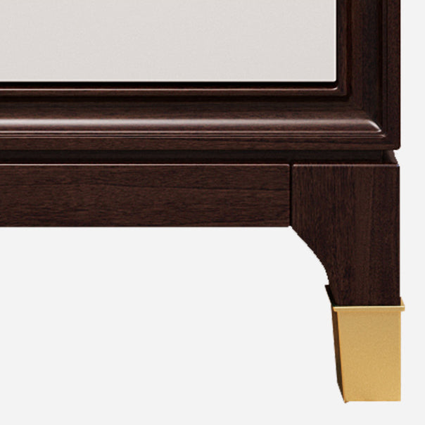 Cómoda doble Horizontal moderna, cómoda de almacenamiento de madera maciza para dormitorio