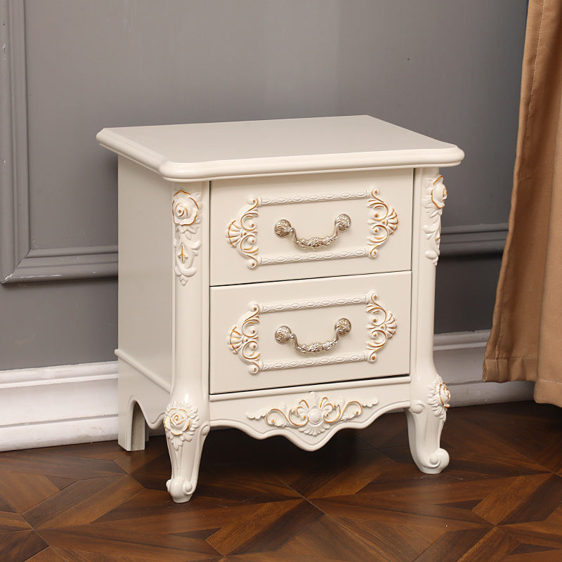 Traditional Storage Chest Solid Wood Dresser with 2/3/4/5 Drawers , 14.43 Inch W 19"L x 13"W x 20"H White Clearhalo 'Bedroom Furniture' 'Dressers & Chests' 'dressers_chests' 'furn' 'furn_dressers_chests' 'Furniture' 7133947