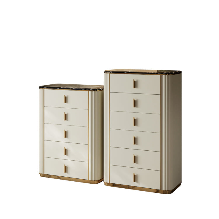 Classic Glam Storage Chest Dresser 5/4/6 Drawers Storage Chest , 17.55 Inch Width Clearhalo 'Bedroom Furniture' 'Dressers & Chests' 'dressers_chests' 'furn' 'furn_dressers_chests' 'Furniture' 7133974