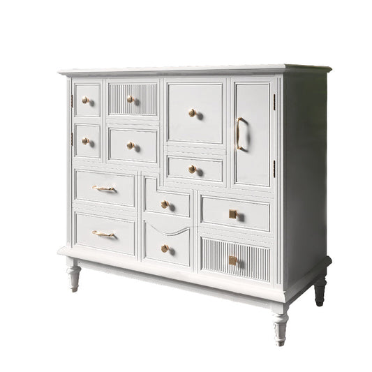 Traditional Storage Chest Solid Wood Dresser with Drawers , 14.04 Inch Width